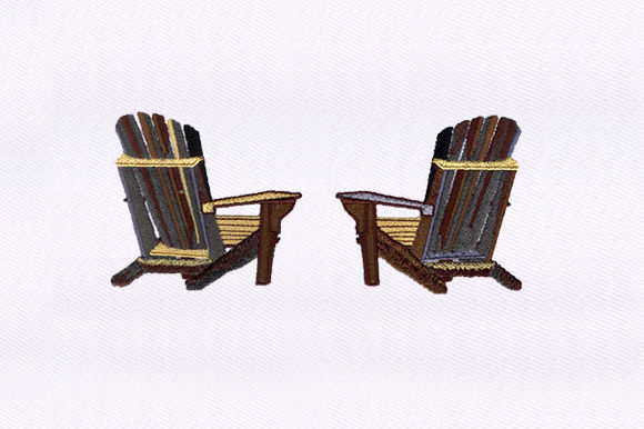 Charming Patio Chairs Embroidery for Gifts