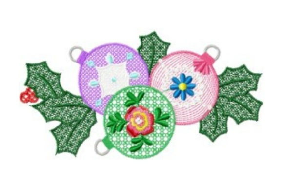 Christmas Baubles: A Festive Embroidery Design
