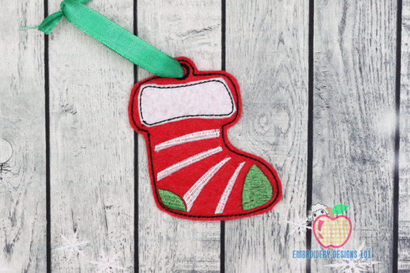 Festive Stocking Ornament for Holiday Projects