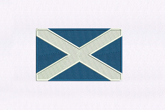 Flag of Scotland: A Premium Embroidery Design