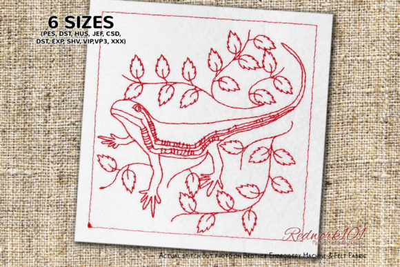 Hylonomus Reptile on the Tree Redwork