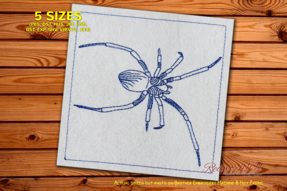 Review: Common House Spiders Redwork for Holidays