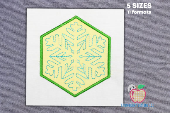 Review: Snow Flake in a Hexagon in Pink Applique