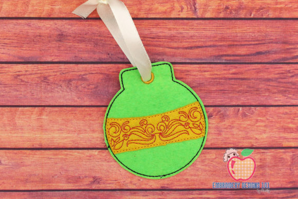 Swirl Christmas Ball Ornament Embroidery Review