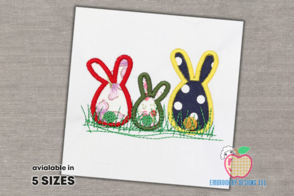 Three Small Easter Bunny Applique Review